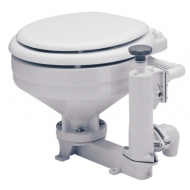 WC porcelaine manuel fixation cuvette standard abattant bois laqué