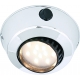 Plafonnier orientable blanc Comet 12 LED avec interrupteur, montage plaqué