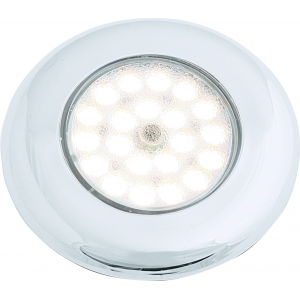 Plafonnier Nova blanc Touch 12 LED avec support de montage, montage encastré ou plaqué