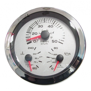 Indicateur multifonctions speedo / thermomètre / manomètre huile VEETHREE Multi