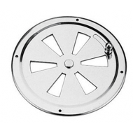 Grille ronde fixe Inox 304 L  Ø 120 mm