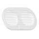 Grille double détachable Polyamide Blanc 255 x 115 mm