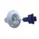 Nable blanche plastique eau 38mm bouchon bleu