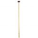 Hampes de pavillon bois Teck Longueur 76 cm Diamètre à la base 25 mm