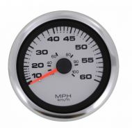 Cadran speedomètre 0 – 60 mph VEETHREE Argent Pro pour tube à pitot
