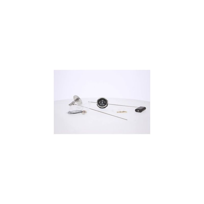 Jauge De Carburant Style Smiths - Cadran Noir, Bague Chrome - Nécessaire Vintage - Analogique Rétroéclairé - Neuf