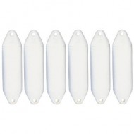 Lot of 6 fenders white 15x60cm PLASTIMO Performance