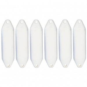 Lot of 6 fenders white 15x60cm PLASTIMO Performance