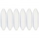 Lot of 6 fenders white 15x60cm PLASTIMO Performance