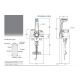 Boitier Xtreme pupitre simple - chromé - trim - verrouillage au neutre