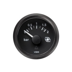 Pressure gauge indicator 02 bars - 28 psi VDO Ø 52 mm