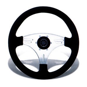 Black aluminum wheel / alu o355mm TELEFLEX