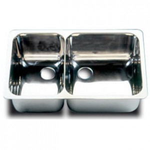 Double sink PLASTIMO stainless 302