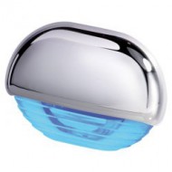 Éclairage de courtoisie bleu / inox 12/24V QUICK Eyelid Led