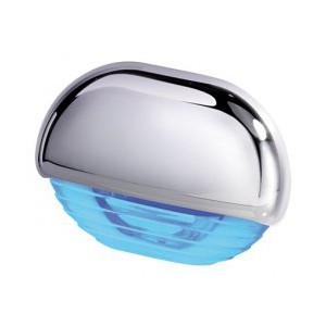 Éclairage de courtoisie bleu / inox 12/24V QUICK Eyelid Led