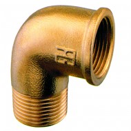 Fitting elbow 90 ° brass RG GUIDI male / female