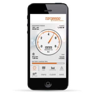 Application of edge for smartphone TORQEEDO Torq Trac