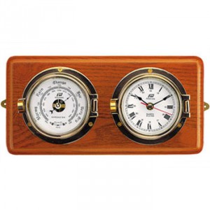 Watch - barometer 3 "PLASTIMO pedestal wood