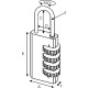 Cadenas acier inoxydable MARINOX à combinaison