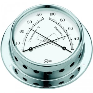 Conforimètre - hygromètre + thermomètre chrome BARIGO Temp